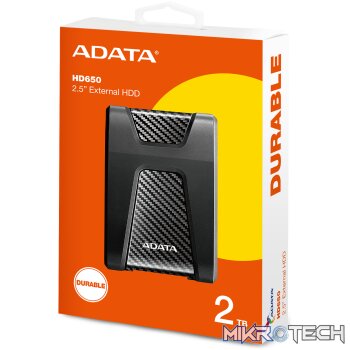 ADATA USB3.2  2TB EXT HDD DURABLE BLK